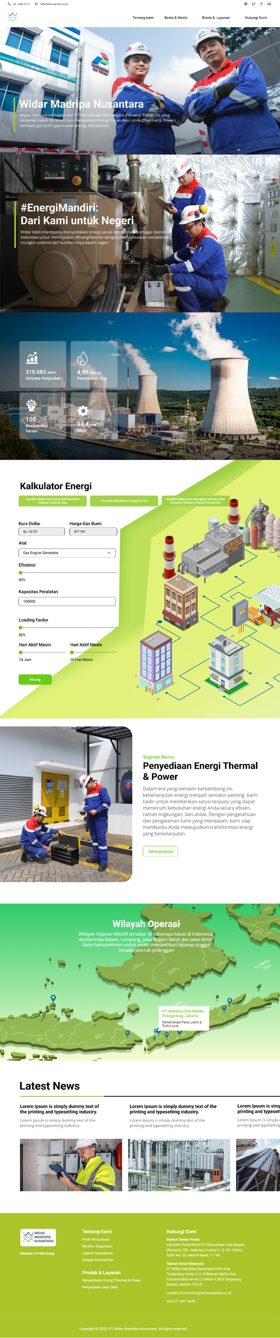 Widar Mandripa Nusantara Corporate Portal
