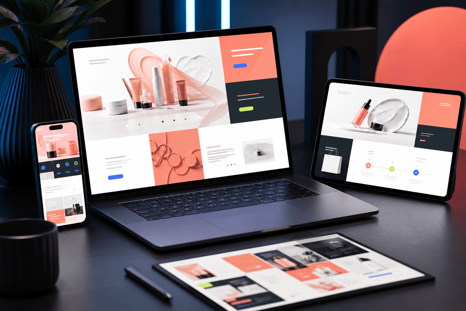 Website and social digital experience